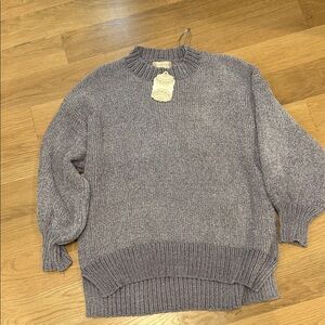 Altar'd State Purple Turtleneck Oversized Sweater XS NWT